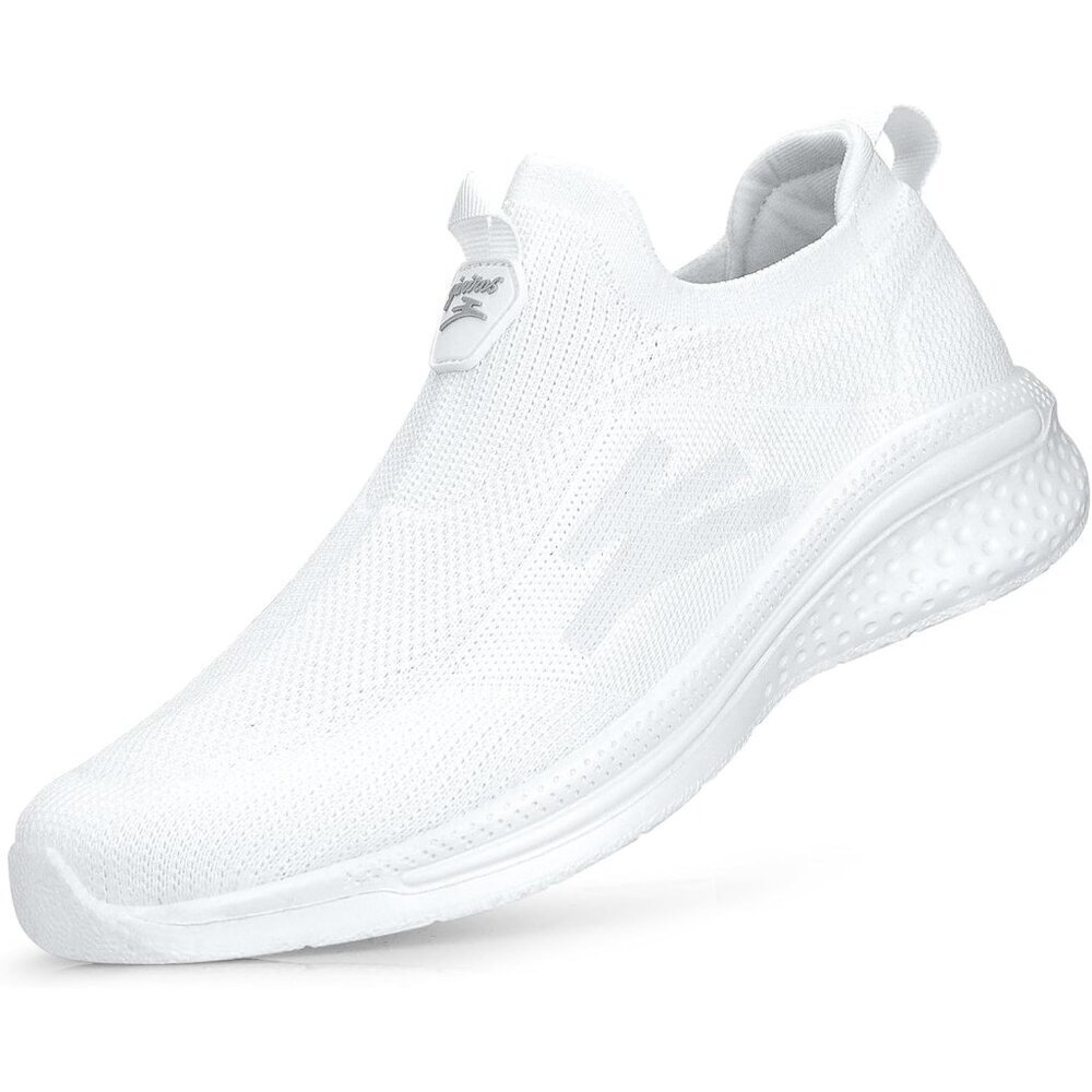 Women's White Lightweight Comfort Workout Casual Non Slip Fashion Sneakers